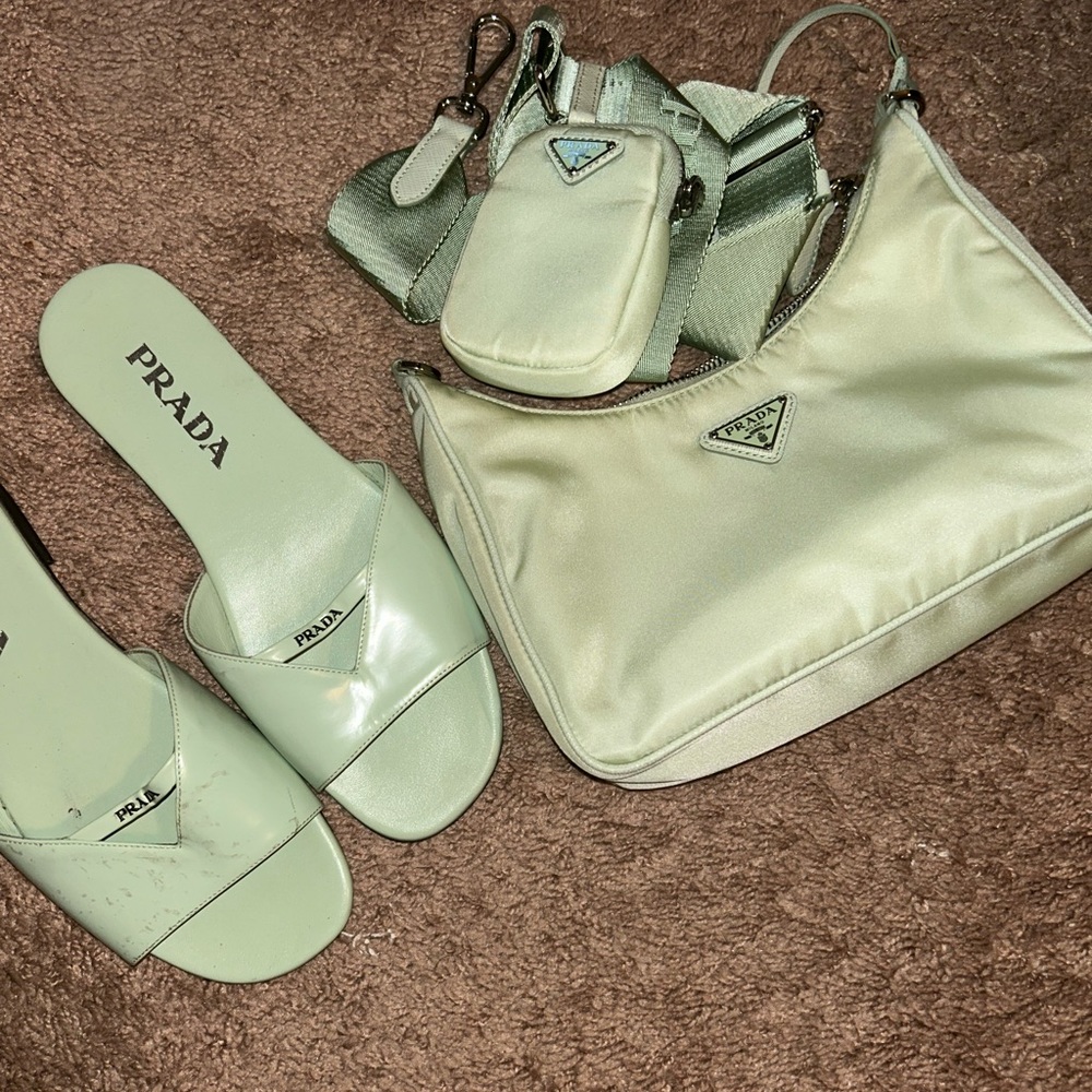 Prada shoes and bag